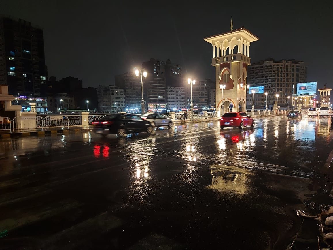 استمرار هطول الأمطار في الإسكندرية (9)