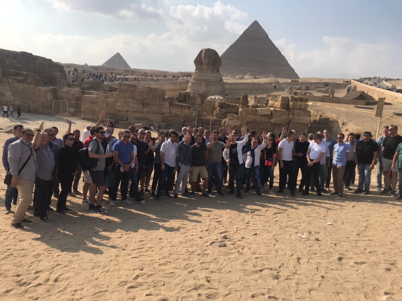 وفد أوركسترا فيينا يزور منطقة الأهرامات وفد أوركسترا فيينا يزور منطقة الأهرامات