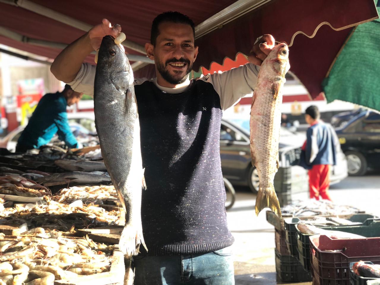 جولة داخل سوق السمك فى المنصورة (10)