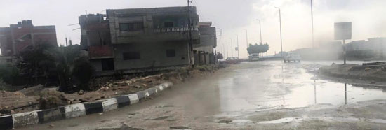 سقوط أمطار غزيرة على سواحل شمال سيناء (9)