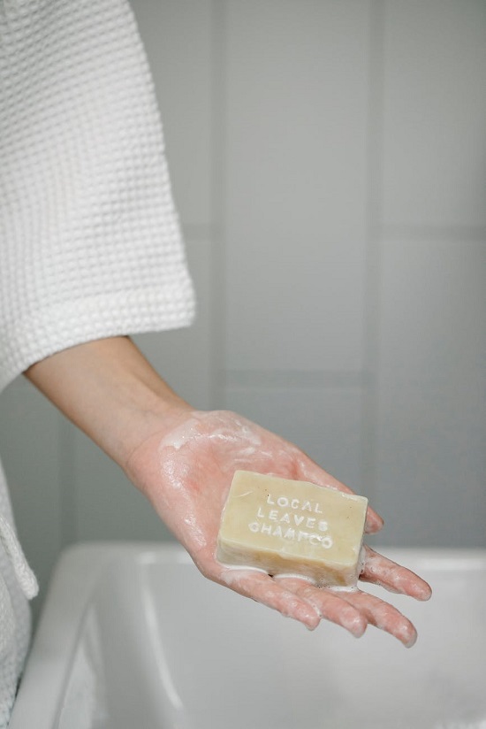 Using soap in public and private bathrooms