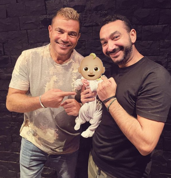 عمرو دياب ونادر حمدى