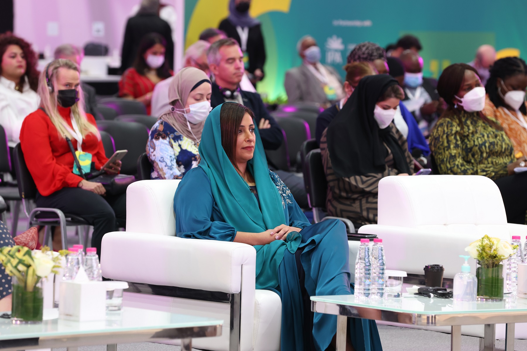 الشيخة بدور بنت سلطان القاسمي خلال المؤتمر