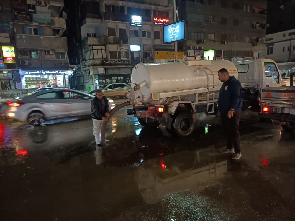 شفط مياه الامطار من الشوارع  (3)