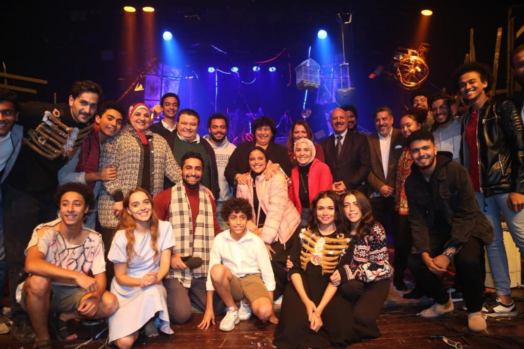 وزيرة الثقافة تشهد العرض المسرحي سالب واحد بالهناجر (5)