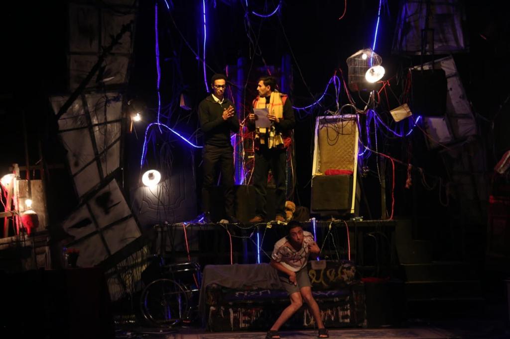 وزيرة الثقافة تشهد العرض المسرحي سالب واحد بالهناجر (2)