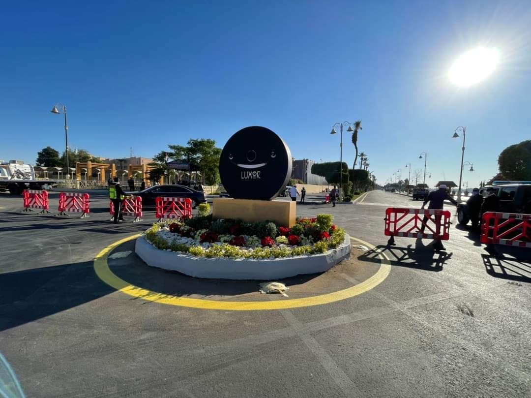 تجميل الميادين حول طريق الكباش