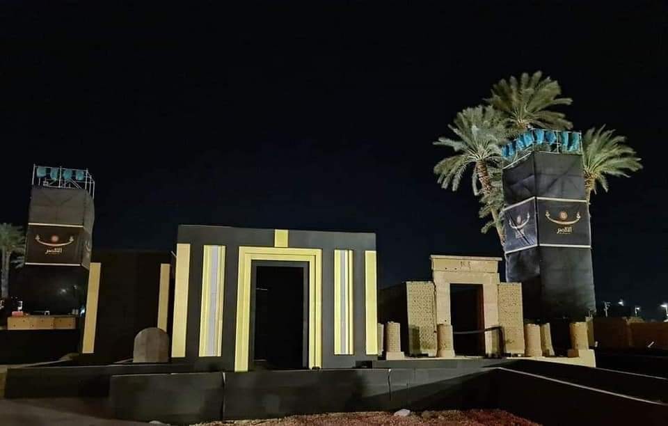 التجميل بمعبد الأقصر قبل الحفل العالمى_1