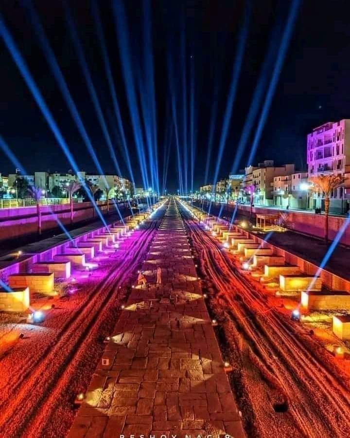 طريق الكباش يتألق قبل الحفل العالمى المنتظر