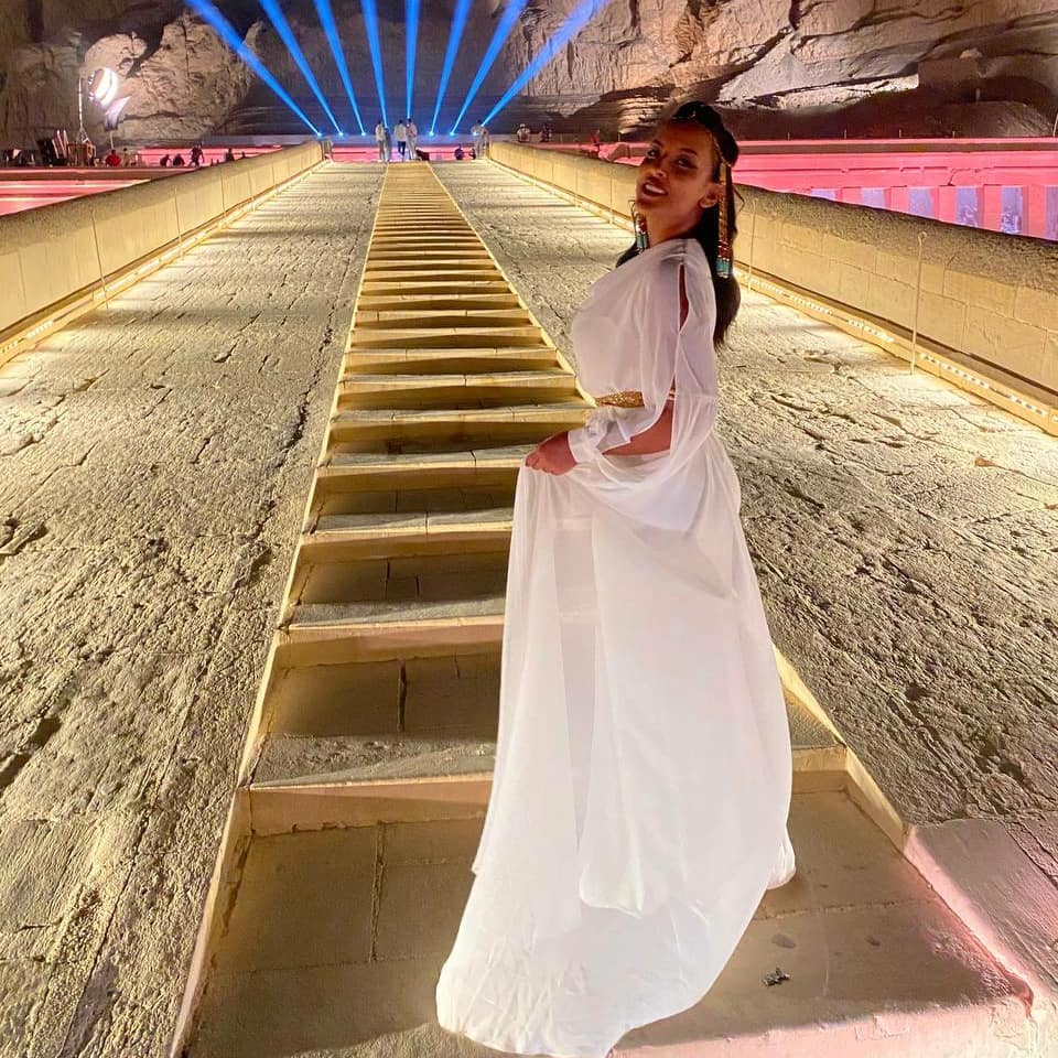 تقى على فى افتتاح طريق الكباش (2)