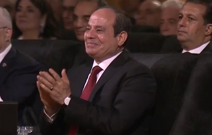 الرئيس السيسي يتابع حفل افتتاح طريق الكباش