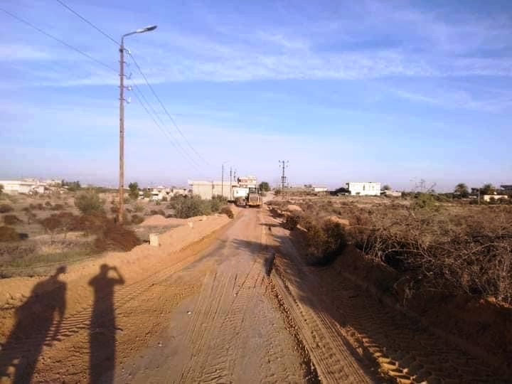 فتحخ الطرق المغلقه بمناطق جنوب الشيخ زويد 2
