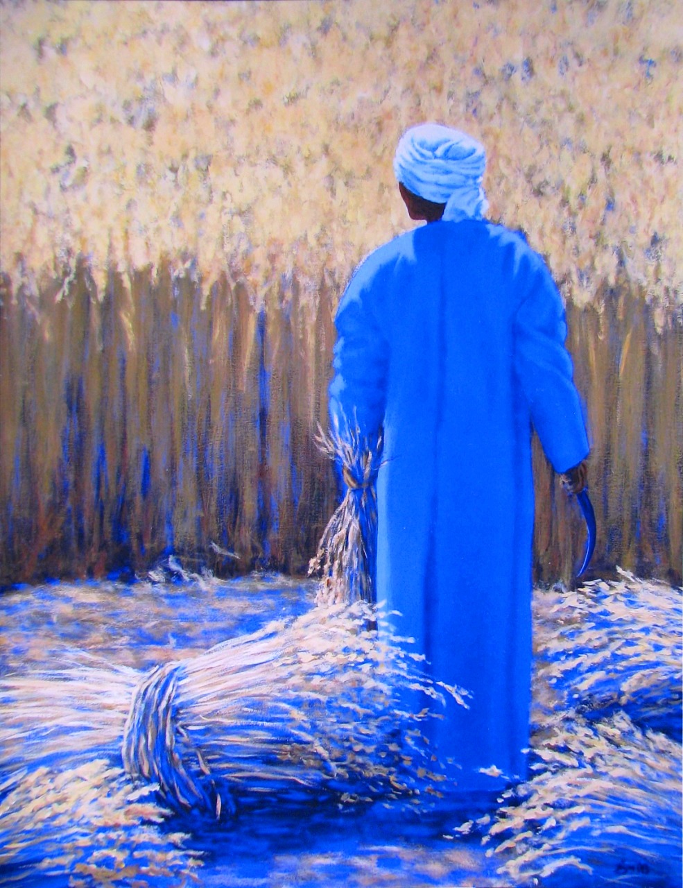 لوحة زراعة القمح للفنان براين فلين