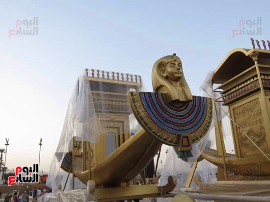 تصميمات عالمية لمراكب حفل طريق الكباش تصميمات عالمية لمراكب حفل طريق الكباش