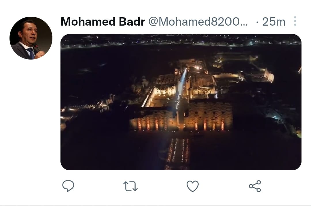 محافظ الأقصر السابق محمد بدر ينشر الفيديو الترويجى لحفل افتتاح طريق الكباش