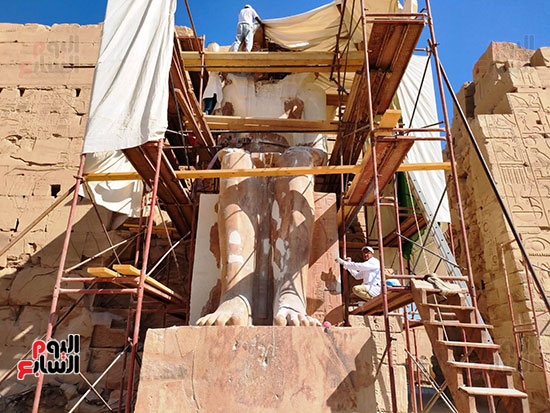 طوال-تمثال-تحتمس-الثانى-يفوق-11-متر