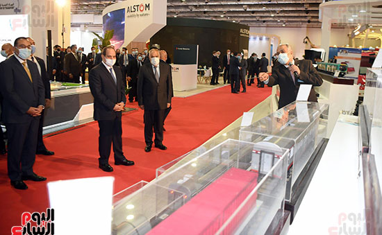 الرئيس السيسي يفتتح اليوم معرض ومؤتمر النقل الذكى (27)
