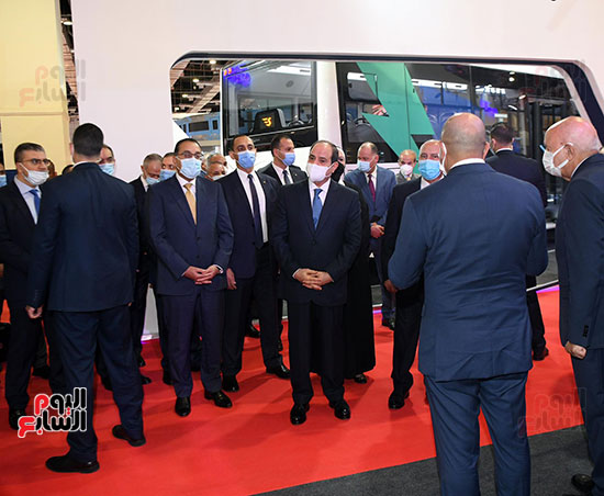الرئيس السيسي يفتتح اليوم معرض ومؤتمر النقل الذكى (12)