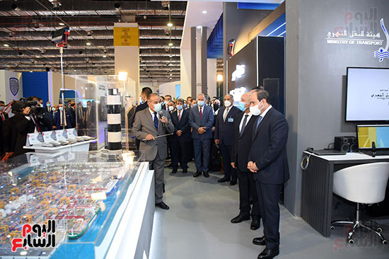 الرئيس السيسي يفتتح اليوم معرض ومؤتمر النقل الذكى (16)