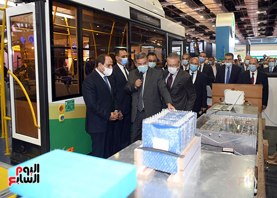 الرئيس السيسي يفتتح اليوم معرض ومؤتمر النقل الذكى (11)