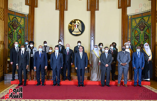 الرئيس السيسي يستقبل النواب العموم العرب والأفارقة (2)