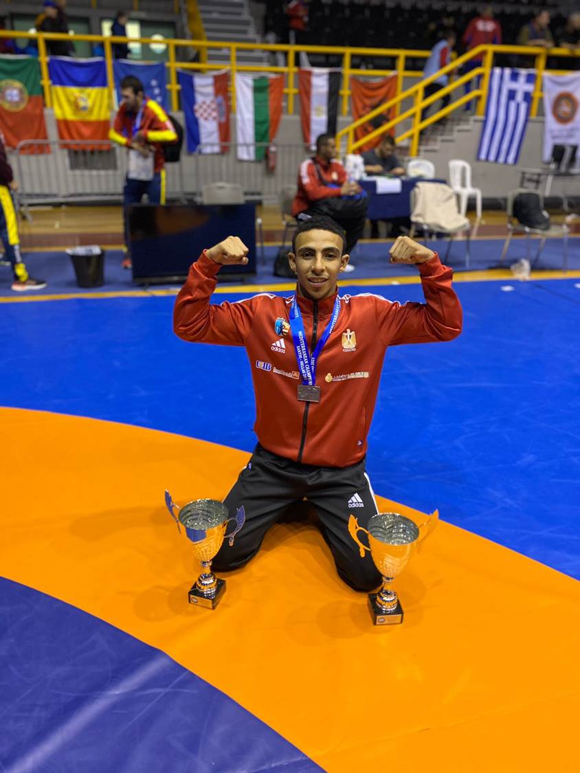 محمود عمار لاعب المشروع القومي للمصارعة