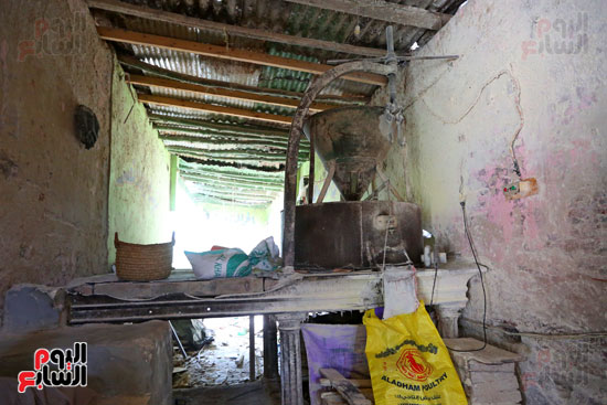 أقدم ماكينة غلال بقرية عرين
