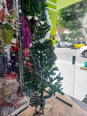 أسواق الإسكندرية تتزين بأشجار الكريسماس وبابا نويل (19)