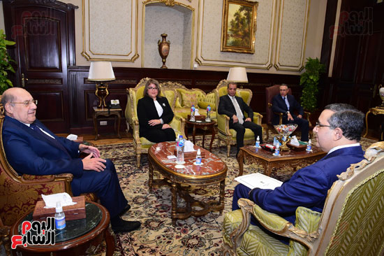 رئيس مجلس الشيوخ يلتقى سفير الهند فى القاهرة (5)