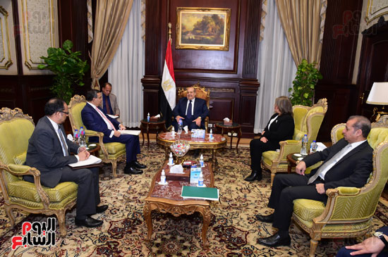رئيس مجلس الشيوخ يلتقى سفير الهند فى القاهرة (1)