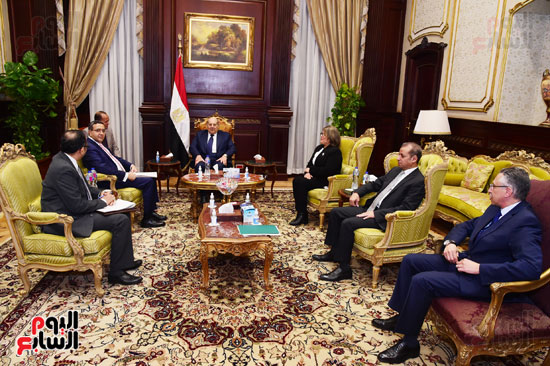 رئيس مجلس الشيوخ يلتقى سفير الهند فى القاهرة (3)
