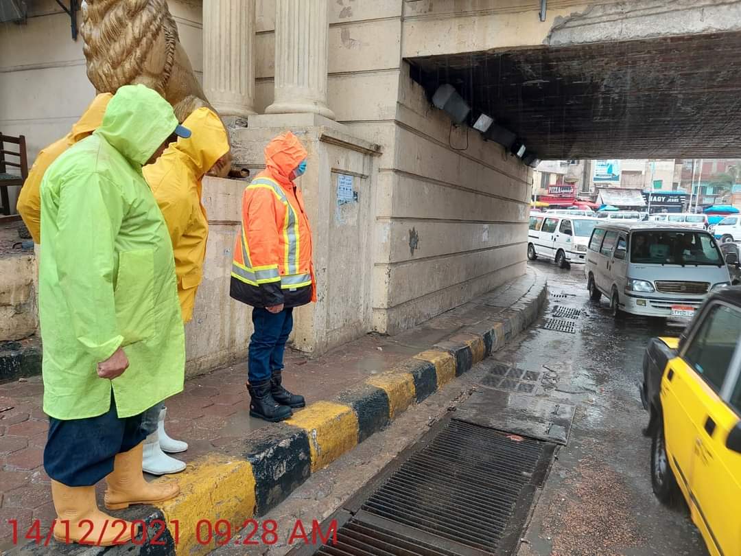 صرف الإسكندرية يتابع سحب الأمطار