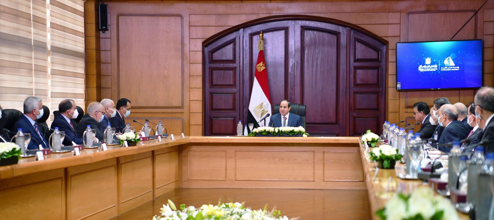 زيارة الرئيس عبد الفتاح السيسى لجامعة كفر الشيخ (7)