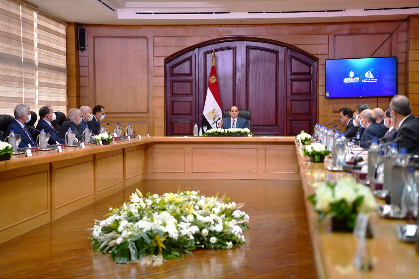 زيارة الرئيس عبد الفتاح السيسى لجامعة كفر الشيخ (3)