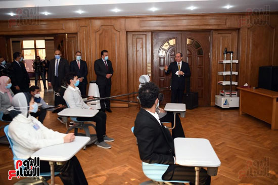 زيارة الرئيس عبد الفتاح السيسى لجامعة كفر الشيخ (5)