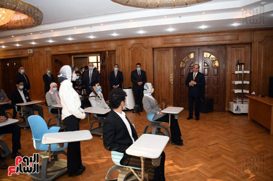 زيارة الرئيس عبد الفتاح السيسى لجامعة كفر الشيخ (4)