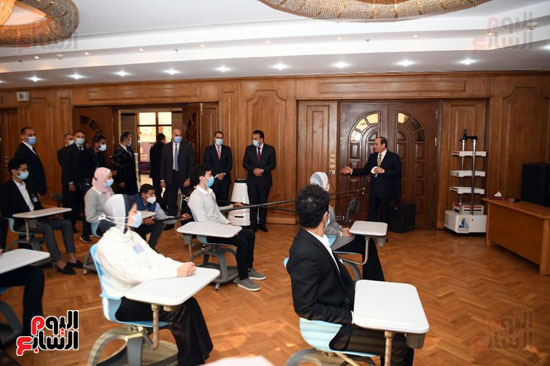 زيارة الرئيس عبد الفتاح السيسى لجامعة كفر الشيخ (1)