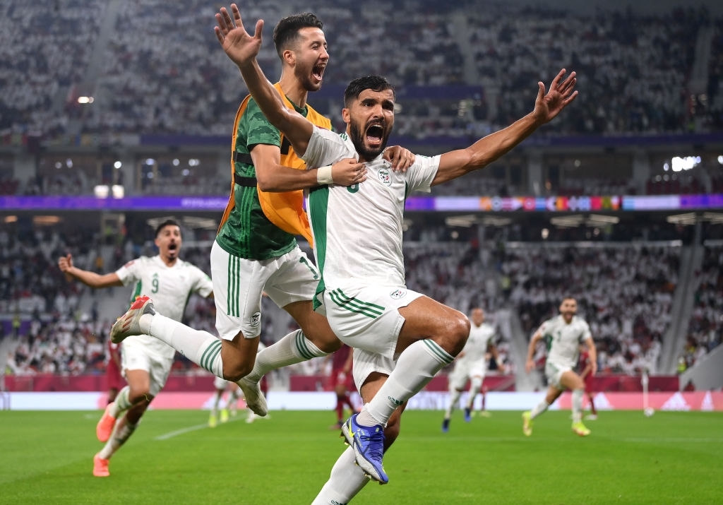 فرحة هدف منتخب الجزائر