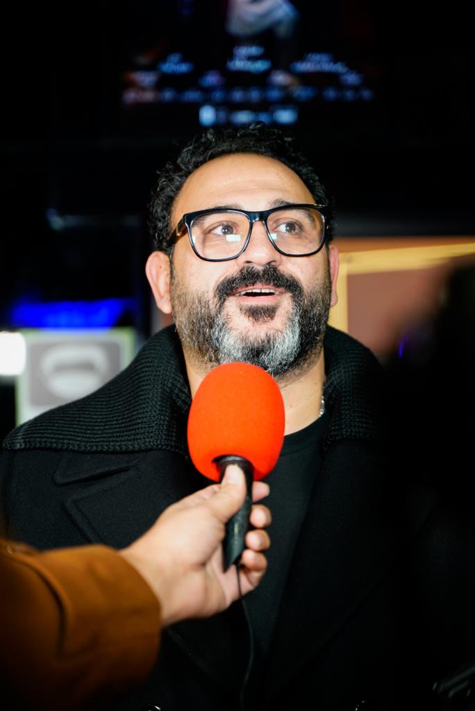 ماجد الكدوانى وعمرو سلامة يحتفلون بعرض فيلم برا المنهج وحضور أكرم حسنى (7)