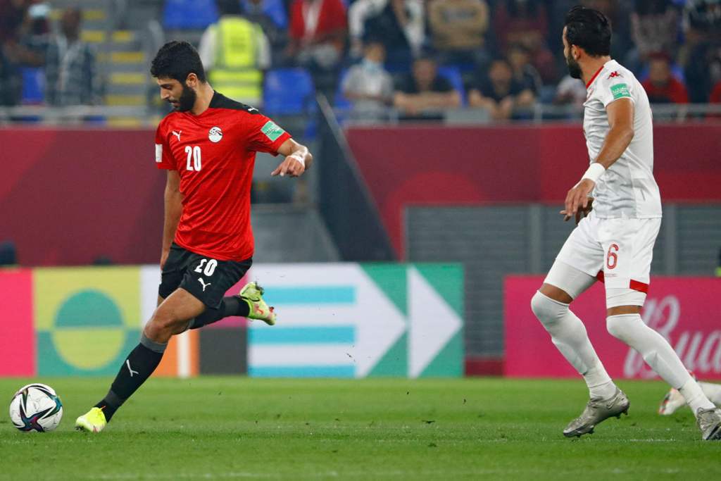 حسين فيصل فى مباراة مصر وتونس