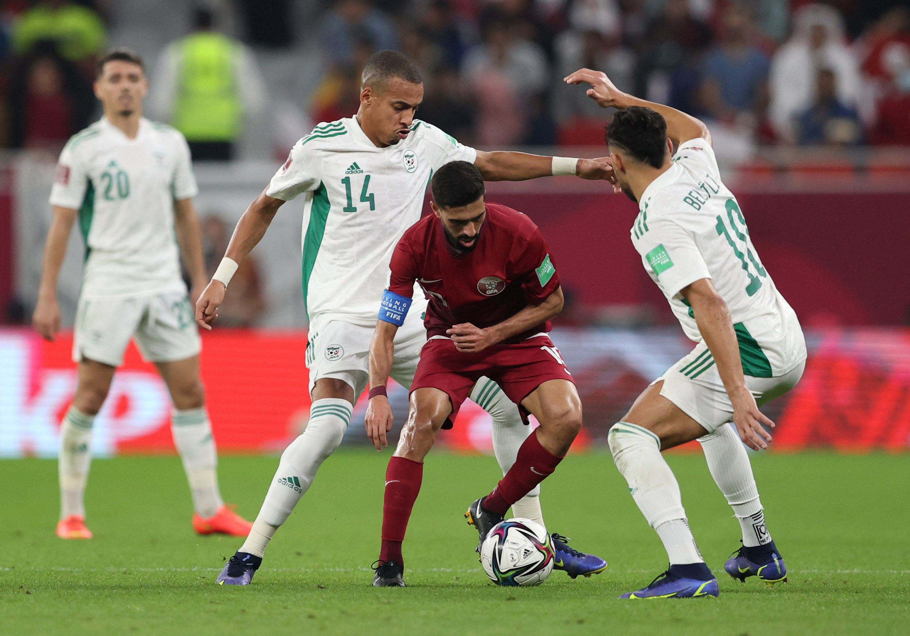 قطر ضد الجزائر في كأس العرب
