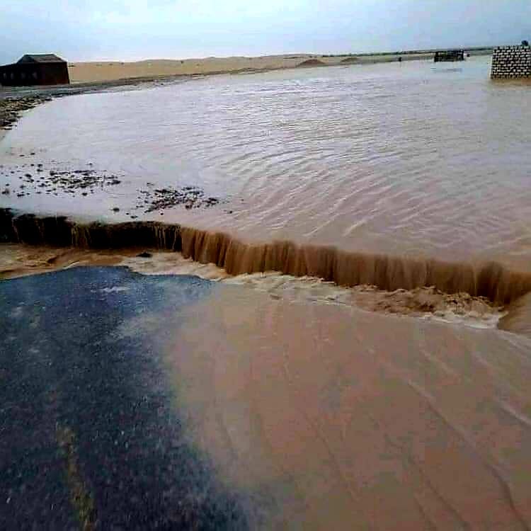 مياه الامطار بمناطق جنوب ابو رماد بحلايب 