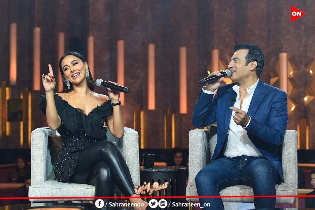 إيهاب توفيق لسهرانين  لست من محبي السوشيال ميديا ولكن مضطر علي التواجد فيها وميس حمدان تؤكد السوشيال ميديا أصبحت آفة العصر  (4)