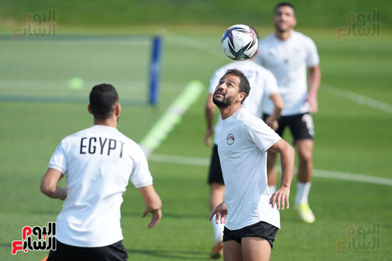 المران الأخير لمنتخب مصر لمباراة قبل مباراة قطر  (8)