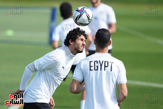 المران الأخير لمنتخب مصر لمباراة قبل مباراة قطر  (14)