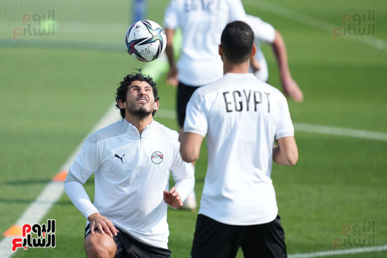 المران الأخير لمنتخب مصر لمباراة قبل مباراة قطر  (10)