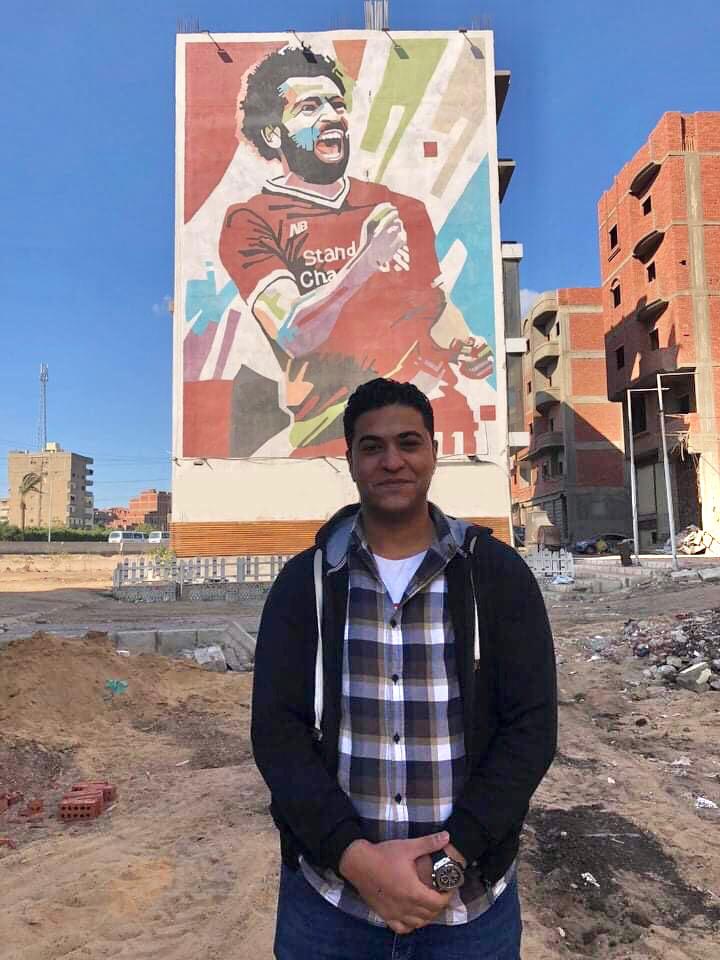 أكبر جدارية لمحمد صلاح في مصر (6)