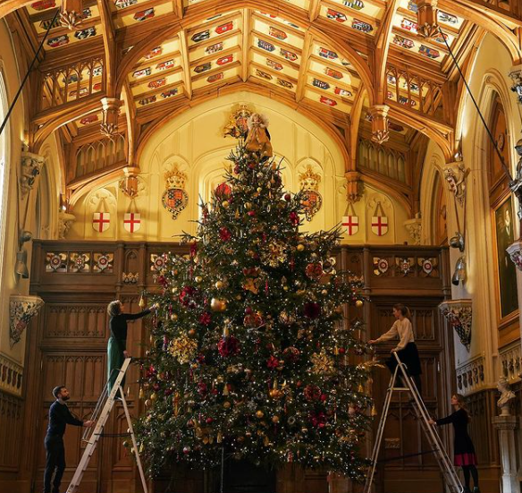 شجرة الكريسماس بقلعة وندسور