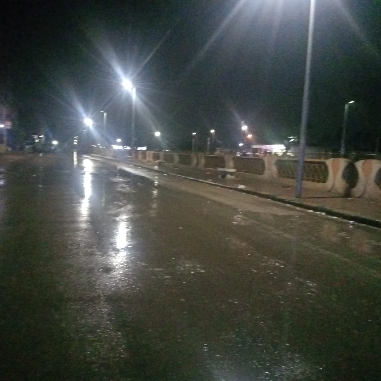 برق ورعد وأمطار غزيرة تضرب مدن كفر الشيخ