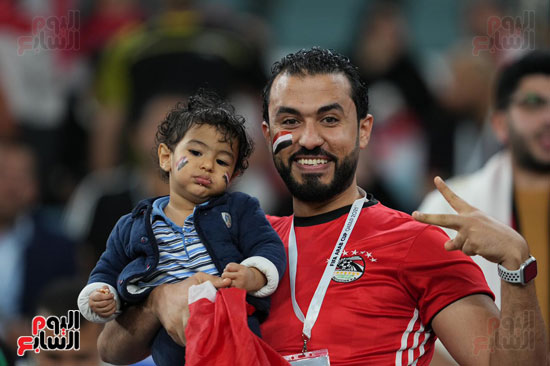 اطفال في مؤازرة مصر في كأس العرب